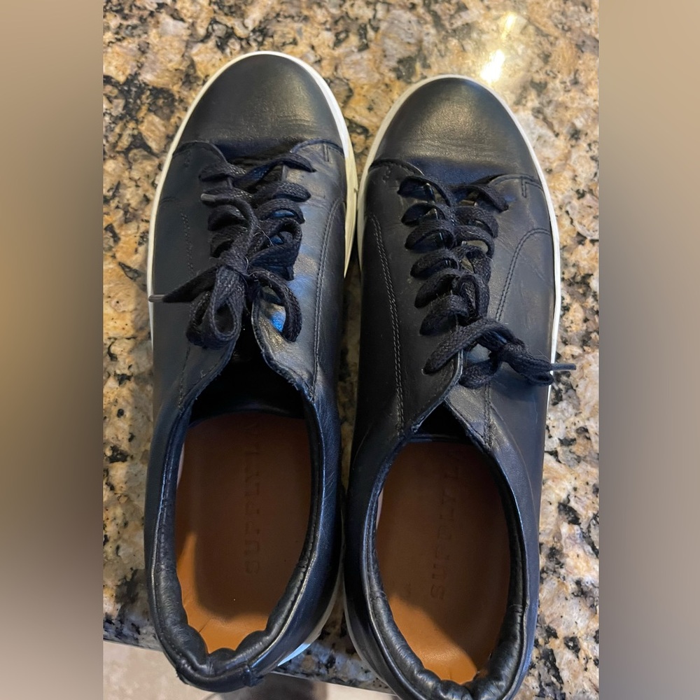 Nordstrom Supply Lab - Men’s Black Leather sneaker.